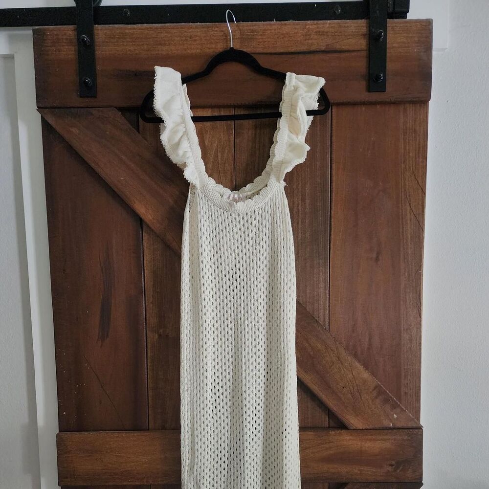 Audrey Women's White and Cream Dress